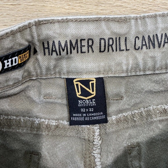 Noble Outfitters Hammer Drill Canvas Heavy Duty Work Pants Men's 32x32 - Picture 3 of 10